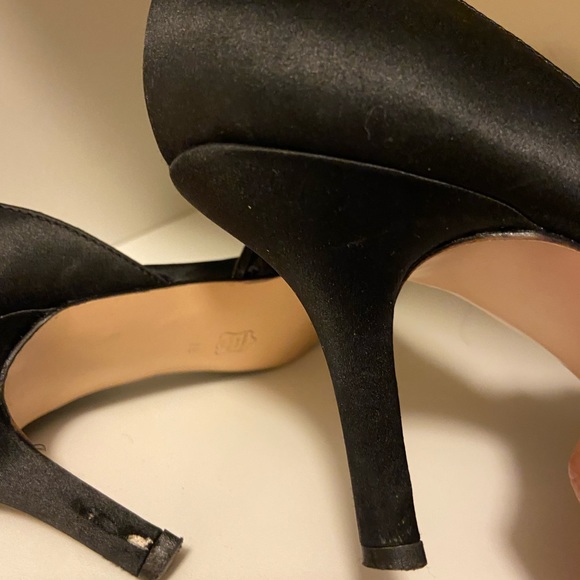Caparros 3" satin black sequin pointy toe heels. Size 7.5 No box. - Picture 8 of 10